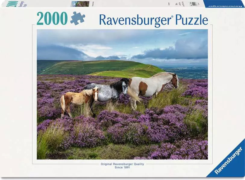 2000pc Wild Horses in the Heather Puzzle