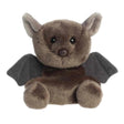Palm Pals Bat Luna plush brown bat with fuzzy fur black wings and shiny eyes