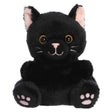 Palm Pals Black Cat Twilight black cat plush toy with pink ears and paw pads