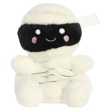 Palm Pals Mummy Wraphael plush toy with a black eye mask and soft white wrap