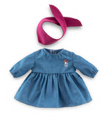 14in Little Explorer Jeans Dress & Scarf