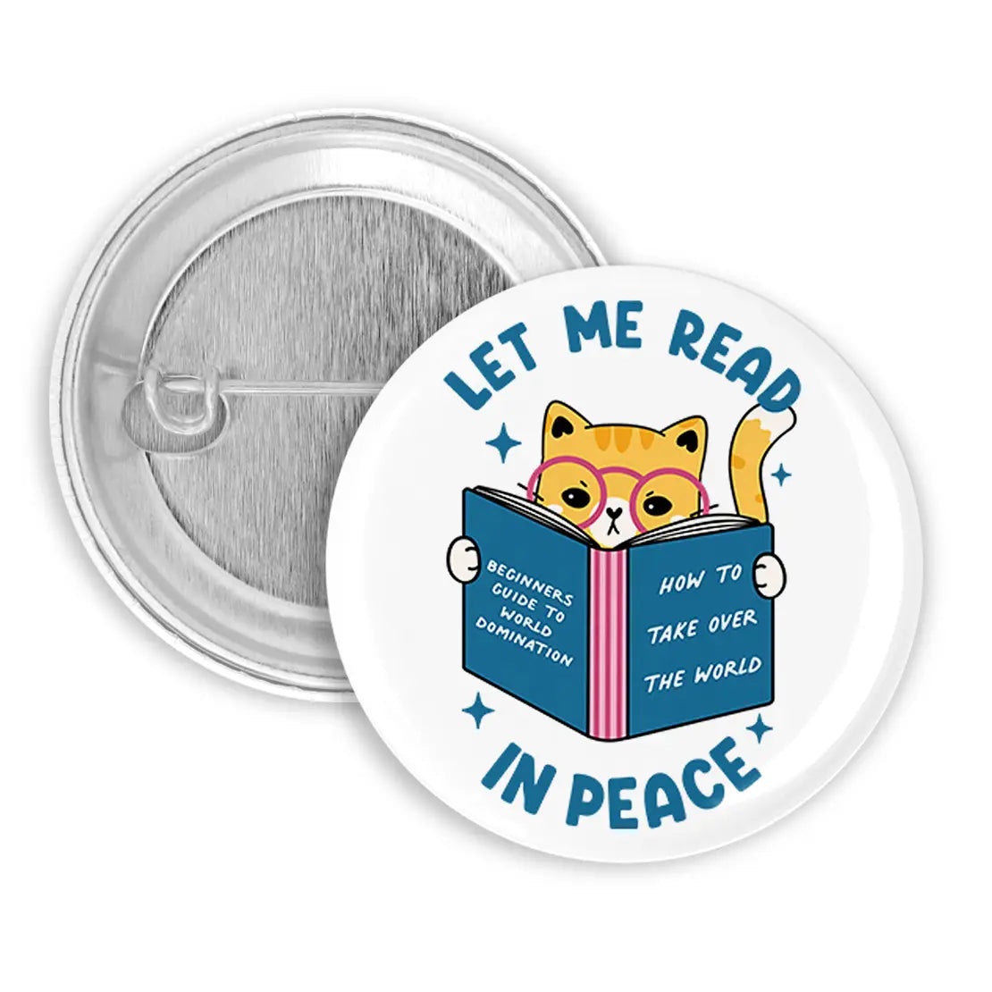 Button | Let Me Read in Peace