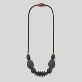 Signature Teething Necklace | Charcoal