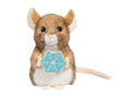 Mouse Mazel w/Cookie plush mouse toy holding a blue star shaped cookie toy