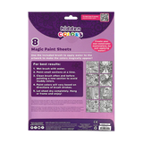 Hidden Colors Magic Nature paint sheets package showing 8 nature designs with water-activated color painting instructions.