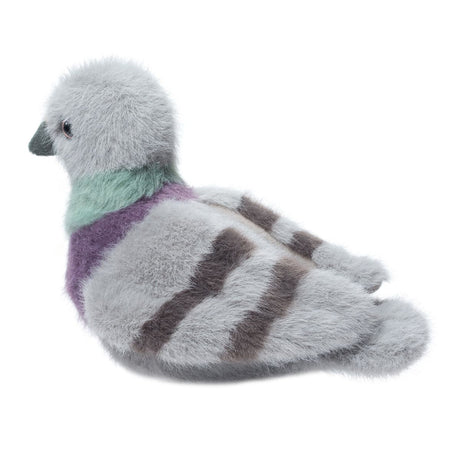 Soft plush Pigeon stuffed animal with gray, green, and purple accents, featuring lifelike details – Pigeon Parker.