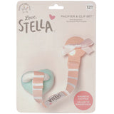 Love, Stella | Pacifier & Clip Set