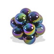 Atom Fidget with a cluster of glossy rainbow iridescent spheres