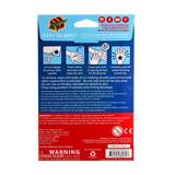 Pirate's Life Tattoos with colorful animal pirate designs on three sheets, easy to apply and long-lasting temporary tattoos.