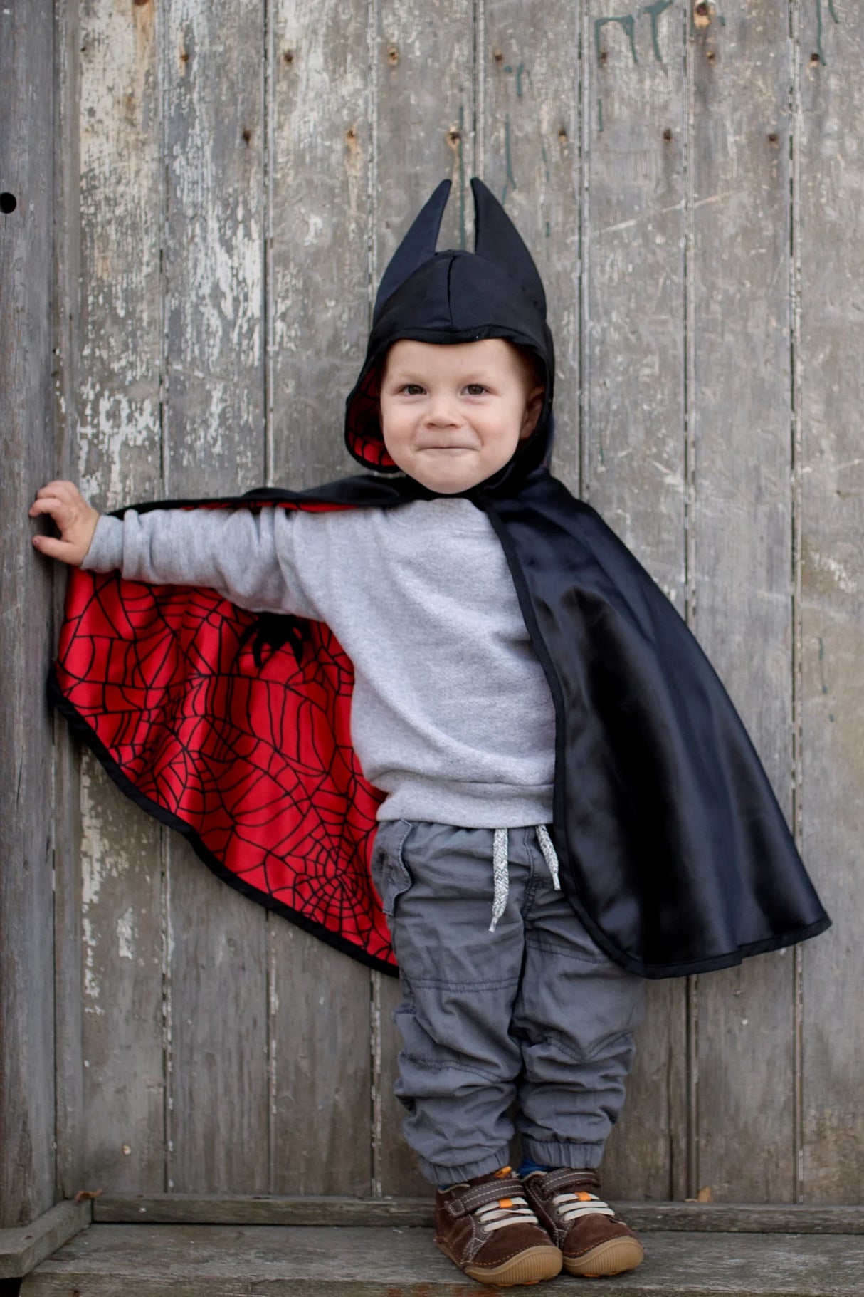 Baby Spider Bat Reversible Cape | Size 2-3