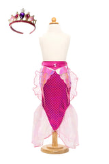 Mermaid Glimmer Skirt Set with Headband | Pink