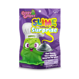 Ooey Gooey Slime Surprise package featuring a green slime character and covered serving dish
