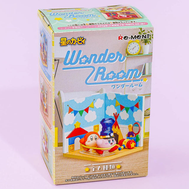 Blind box which contains one of six mystery dioramas featuring Kirby and friends in a 3D room.