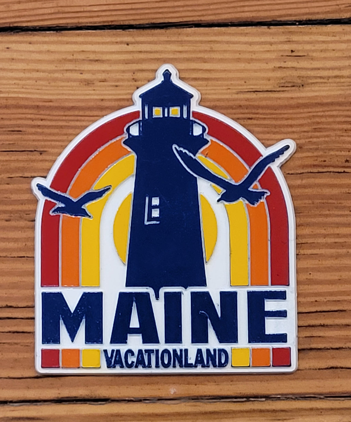 Maine Retro Lighthouse Magnet