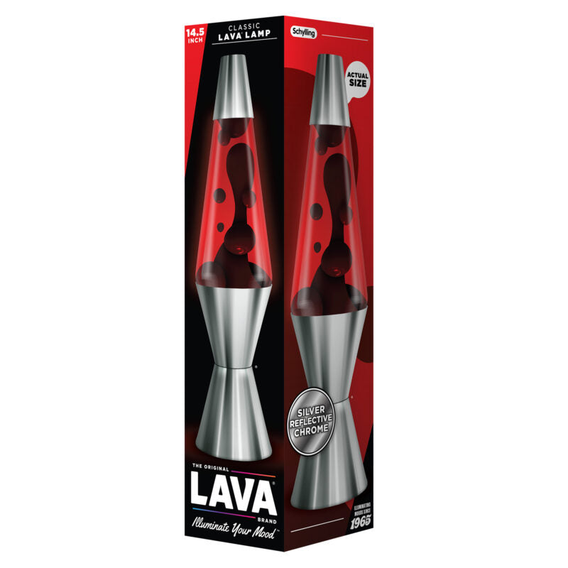 Lava Lamp | Chrome Plated Crimson