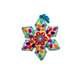 Colorful Snowflake Embroidered Ornament