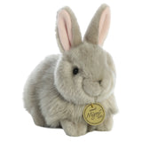 Bunny Angora Grey plush rabbit toy with soft grey fur and long ears