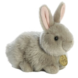 Bunny Angora Grey plush rabbit with soft grey fur and long ears