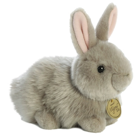 Bunny Angora Grey plush rabbit with soft grey fur and long ears