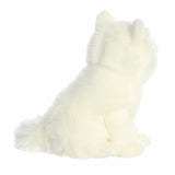 Soft and detailed Arctic Fox plush toy sitting upright with fluffy white fur and lifelike features