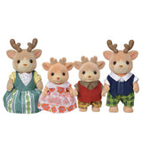 Reindeer Family plush reindeer characters dressed in colorful outfits񎟿