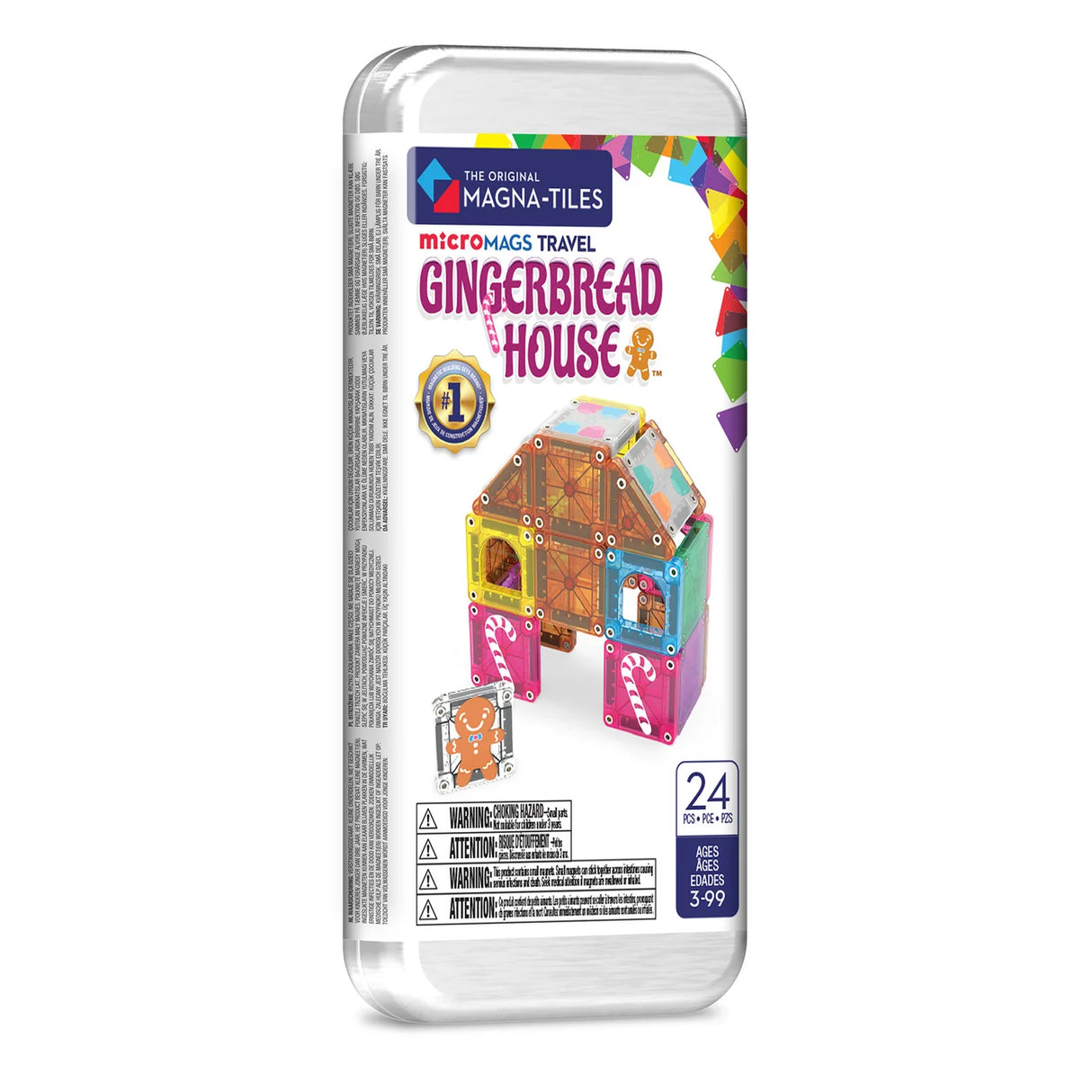 Magnatiles Micromags Gingerbread House Travel Set
