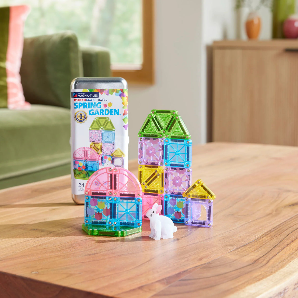 Magnatiles Micromags Travel Spring Garden