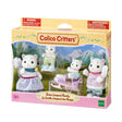 Snow Leopard Family toy set with four snow leopard figures and accessories