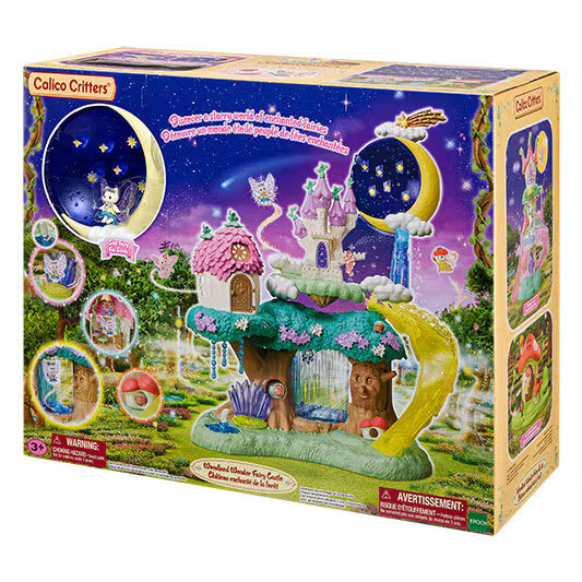 Woodland Wonder Fairy Castle box featuring a colorful fairy woodland play scene