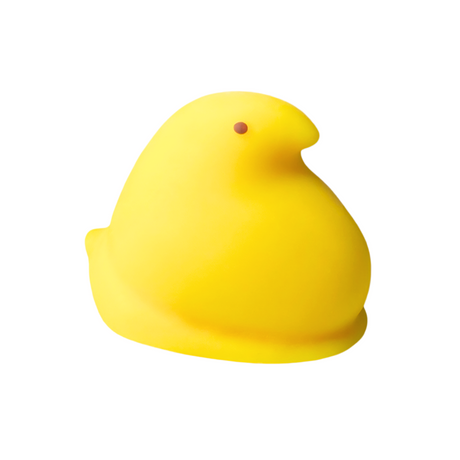 Bright yellow Peeps Chick Squishy toy shaped like an Easter chick, perfect for stress relief and festive fun.