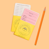 Kids Library Kit checkout cards and pockets with a pencil for tracking borrowed books at home library playtime