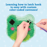Latch Hook Animals: Frog, Shark & Red Panda