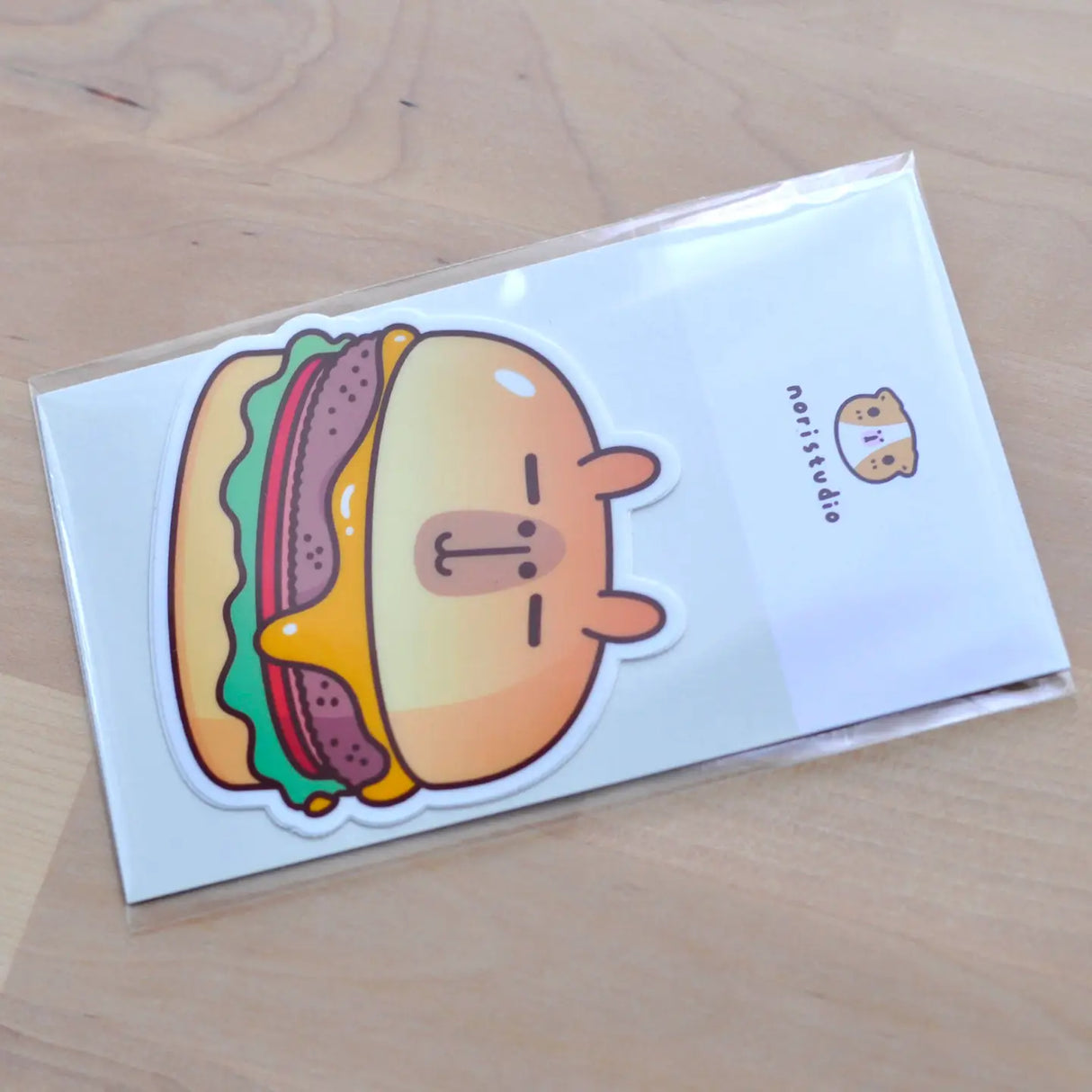 Capybara Cheeseburger Sticker