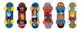 World's Smallest Tech Deck Series 2 featuring six colorful miniature skateboards with collectible graphics
