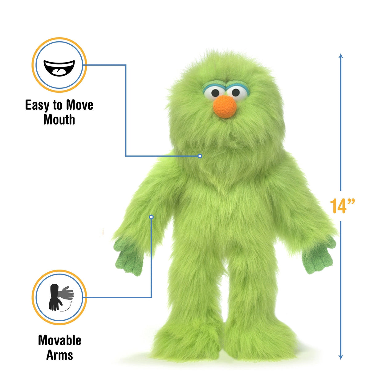 Silly Monster Puppet | Green