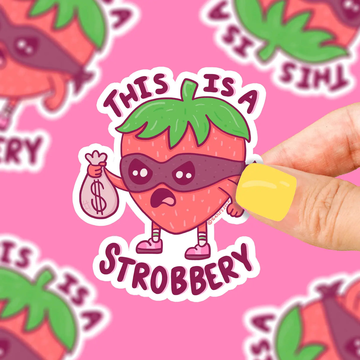 This is a Stroberry Sticker