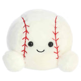 Palm Pals Baseball Slugger plush baseball with a sweet smile and red stitching