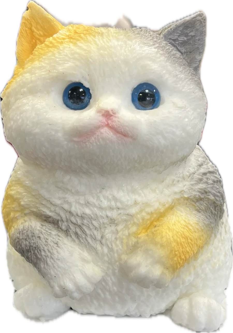 Mega Squishy Kitty | Grey/White/Brown