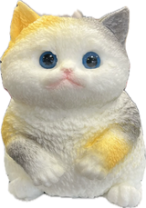 Mega Squishy Kitty | Grey/White/Brown