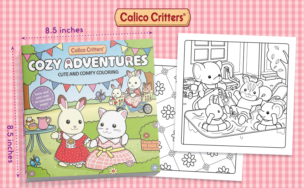 Calico Critters Cozy Adventure Coloring Book