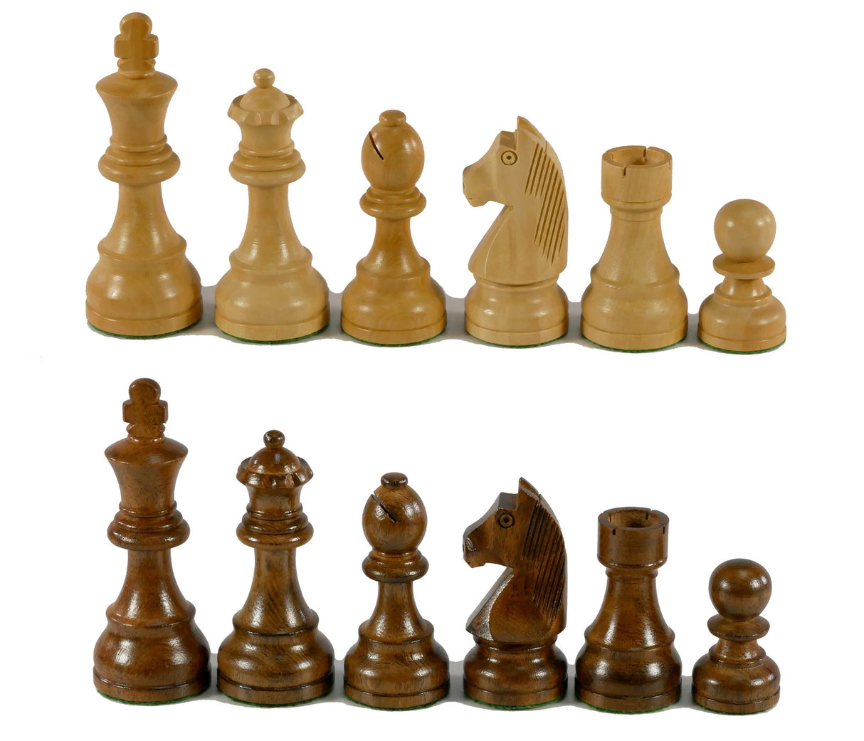 Chessmen Acacia Wood German Knight 3.75"