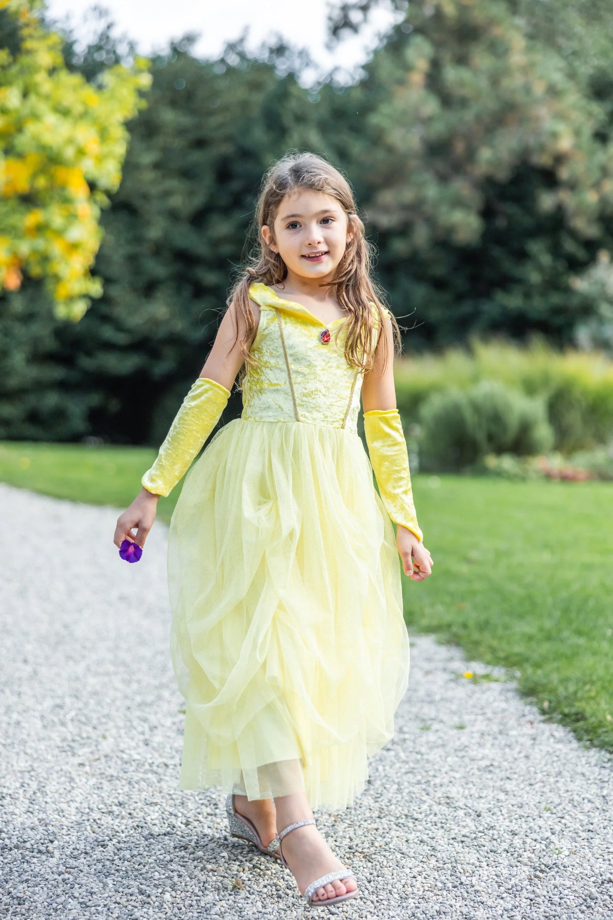 Velvety Soft Yellow Princess Gown | Size 5-6