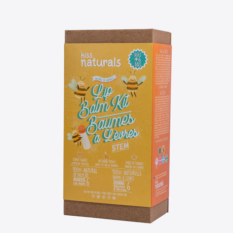 DIY Lip Balm Kit with organic ingredients and eco-friendly packaging for kids ages 6 and up.
