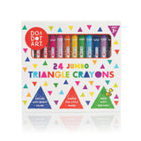 Jumbo Triangle Crayons box with 24 colorful crayons for children ages 3 and up