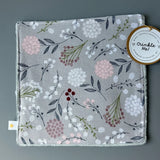 Minky Crinkle | Wildflowers on Grey