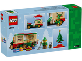 LEGO Christmas truck playset with elf minifigure, mini tree, presents, and festive accessories for imaginative holiday play