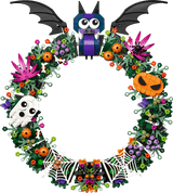 Seasons Halloween Wreath