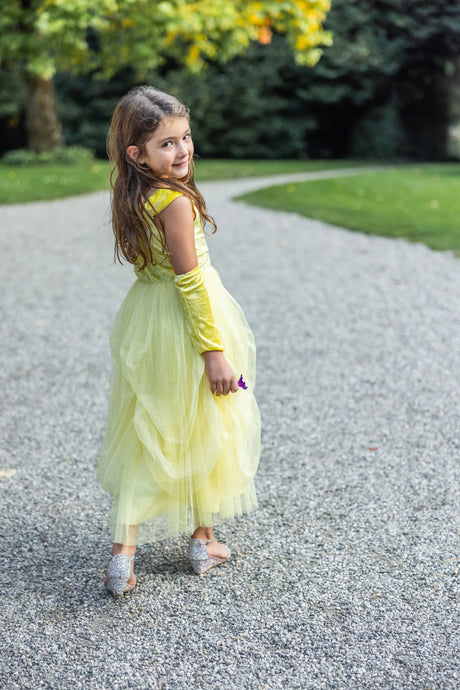 Velvety Soft Yellow Princess Gown | Size 5-6