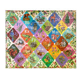 36pc A is for Acorn Giant Puzzle with colorful alphabet letters woodland animals and botanical illustrations