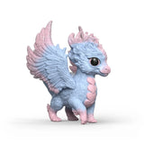 Bayala | Baby Crystal Dragon blue and pink winged dragon toy with large sparkling wings